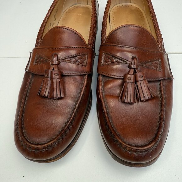 Allen Edmonds Maxfield Tasseled Slip-on Tan Loafer Men\'s Size 11B  Made In USA
